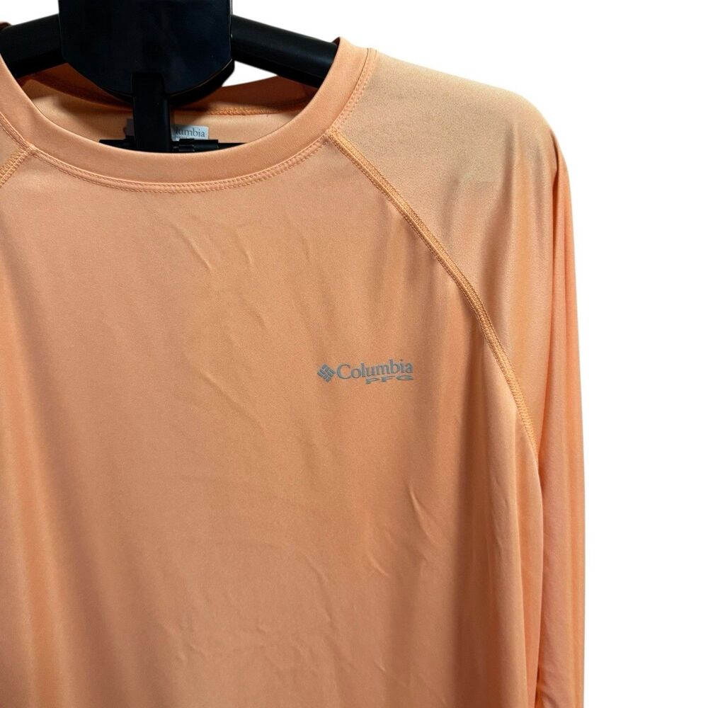 Columbia PFG Melon Long Sleeve Shirt XLarge Orange Fishing‎ - Picture 4 of 12